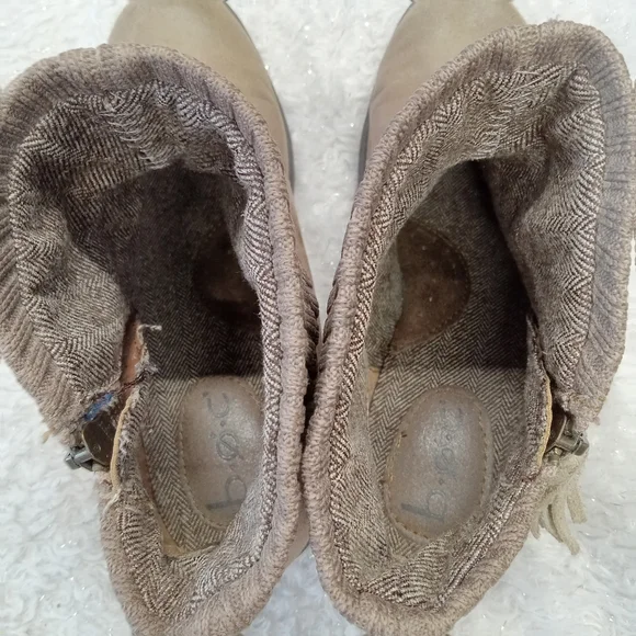 BOC Taupe Bendell Sweater Cuff Ankle Booties size 7M - Picture 4 of 6